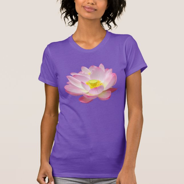 Camiseta Solamente un flor de Lotus + su texto y ideas (Anverso)