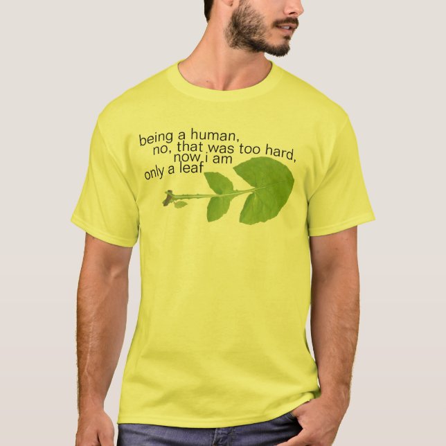 Camiseta solamente una hoja (Anverso)