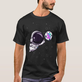 Camiseta Solana Crypto Astronauta Alcanzando La Luna Crypto