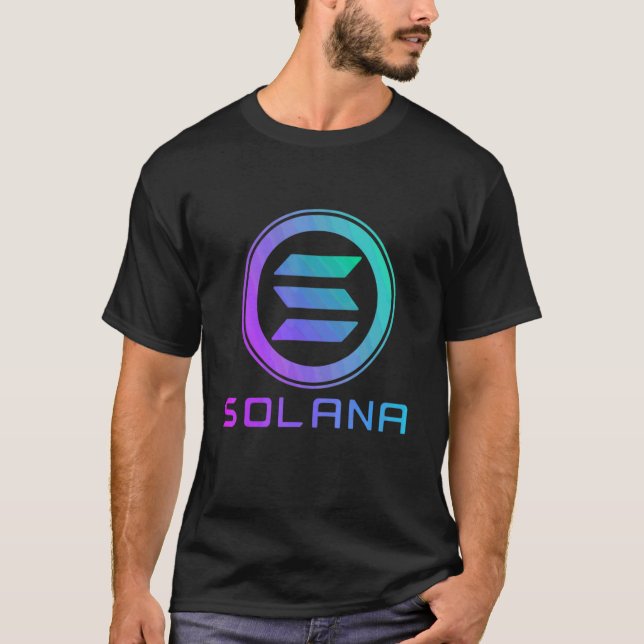 Camiseta Solana Crypto Blockchain Sostener Sol A La Luna So (Anverso)