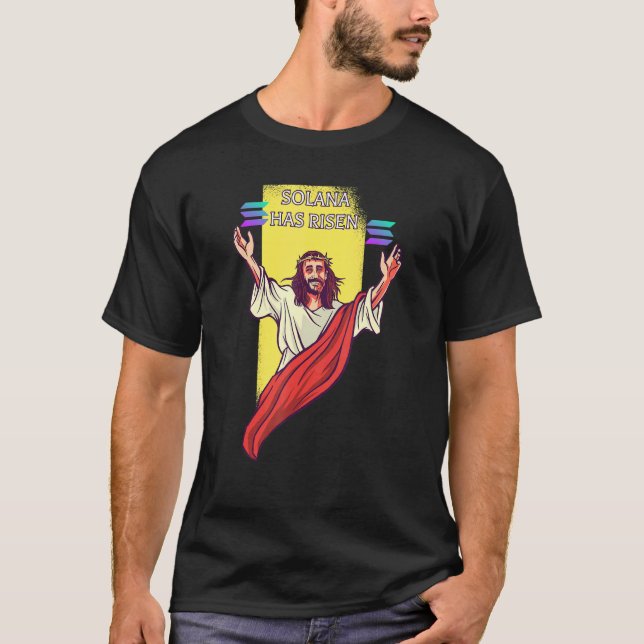 Camiseta Solana Crypto Ha Aumentado La Criptodivisa Jesús (Anverso)