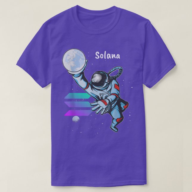 Camiseta Solana SOL Space Man Astronauta Dunk Crypto Crypto (Diseño del anverso)