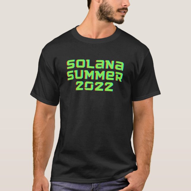 Camiseta Solana Summer 2022 Sol Crypto Cryptocurrency Nft (Anverso)
