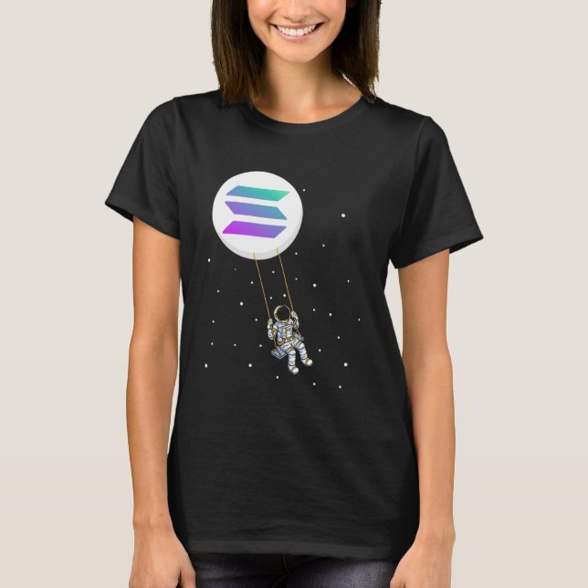 Camiseta Solana Swing SOL Trader Cryptocurrency Moon Boy (Anverso)