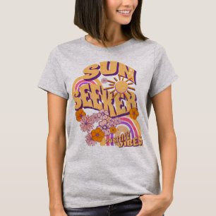 Camiseta Solar Buscador de Vibes Positivas Verano Vacaciona