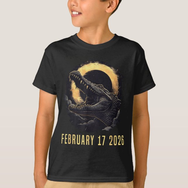 Camiseta Solar Eclipse 02 17 26 Design (Anverso)