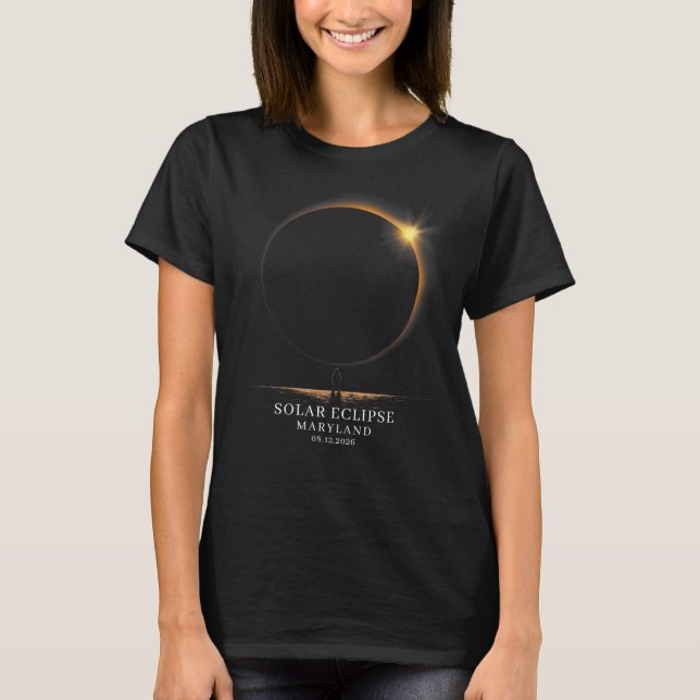 Camiseta Solar Eclipse 2026 Celestial Astronomy (Anverso)
