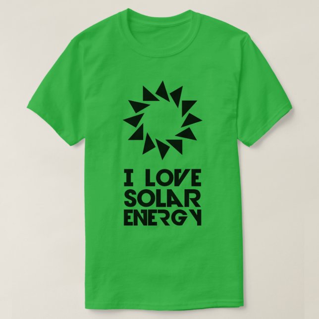 Camiseta solar power (Diseño del anverso)