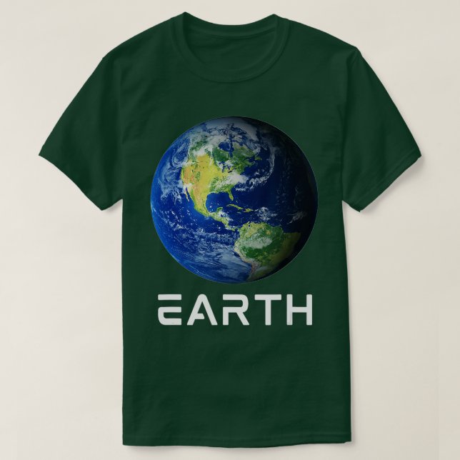 Camiseta Solar System 3rd Planet Earth Outer Space  (Diseño del anverso)