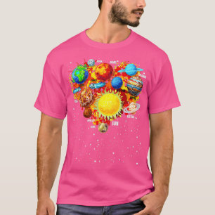 Camiseta Solar System Outfit Idea For Kids  Astronomy Scien