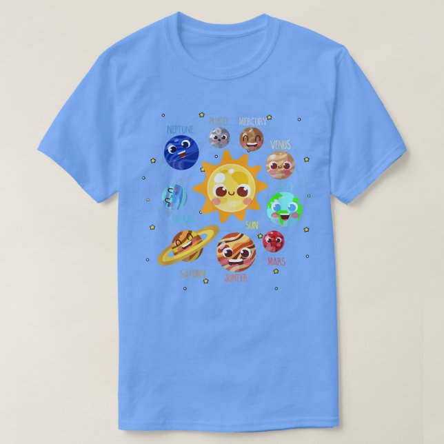 Camiseta Solar System Planet Space Planets Kids Future Astr (Diseño del anverso)