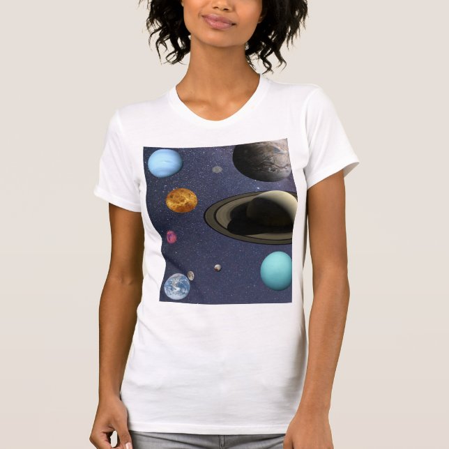 Camiseta Solar system planets (Anverso)