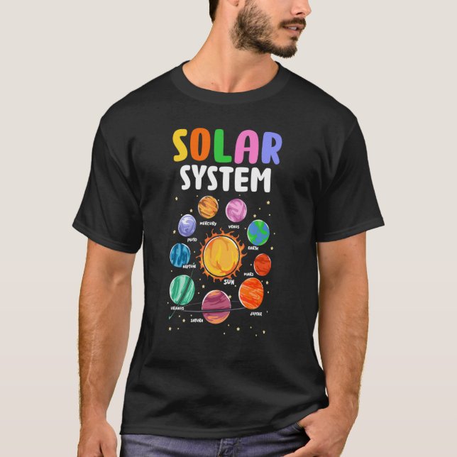 Camiseta Solar System Planets Science Space Planets Boys Gi (Anverso)