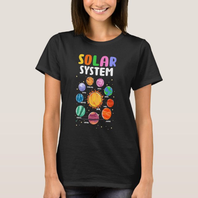 Camiseta Solar System Planets Science Space Planets Boys Gi (Anverso)