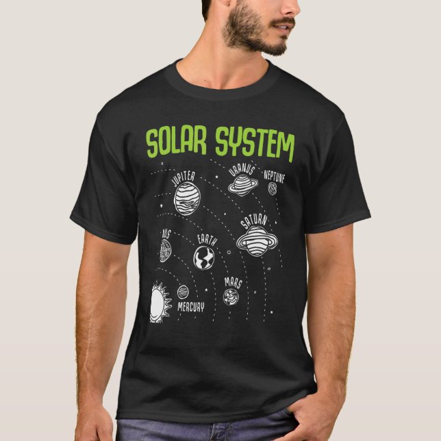 Camiseta Solar System Planets Space STEM Science Teacher Sc (Anverso)