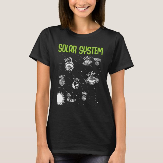 Camiseta Solar System Planets Space STEM Science Teacher Sc (Anverso)