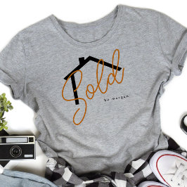 Camiseta Sold By Name Real Estate Agent