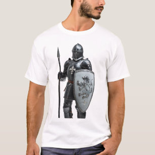 Camiseta Soldado blindado de acero   Ilustración de guerrer