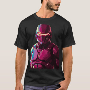 Camiseta Soldado Blindado Futurista Estética Oscura Calle