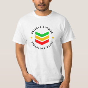 Camiseta Soldado búfalo lgaro rasta reggae