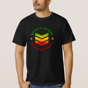 Camiseta Soldado búfalo lgaro rasta reggae