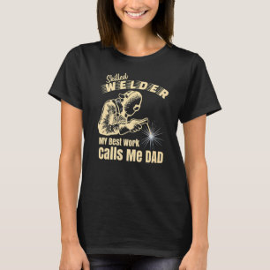 Camiseta Soldado calificado Mi mejor trabajo me llama papá