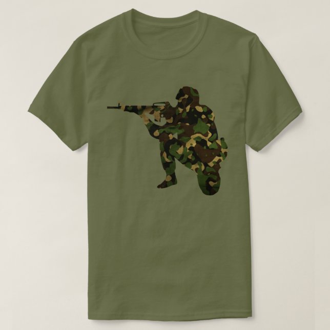 Camiseta Soldado camuflado (Diseño del anverso)