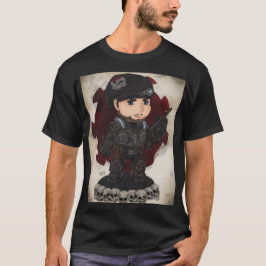 Camiseta Soldado Chibi con Armadura al Estilo COG