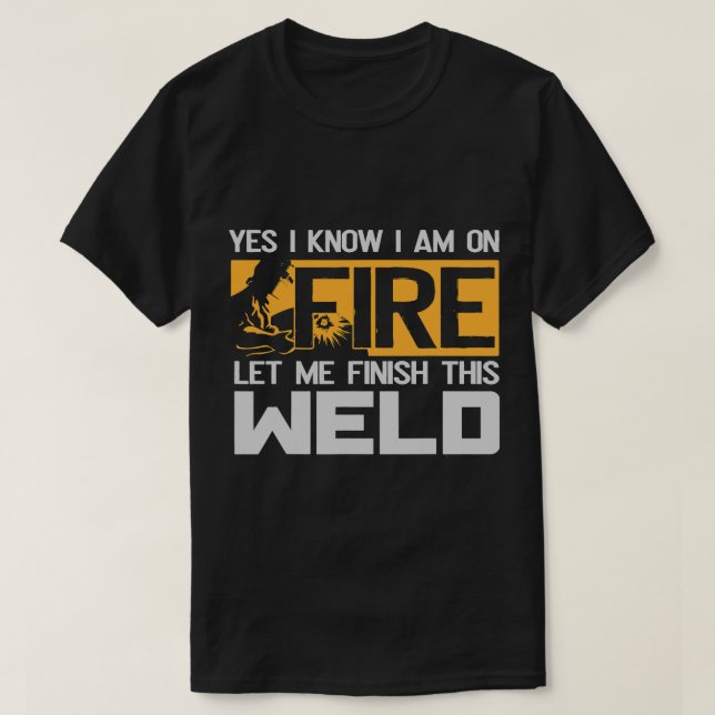 Camiseta Soldado De Arco Sí Sé Que Estoy En Fuego Mig Tig G (Diseño del anverso)