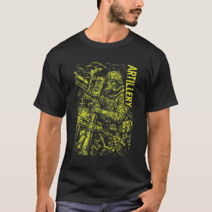 Camiseta Soldado de Artillería Arte Gráfico de Gran Potenci