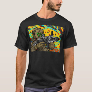 Camiseta Soldado de Batalla de Ciencia Ficción.
