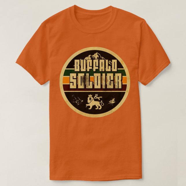 Camiseta Soldado de búfalo Rastafari (Diseño del anverso)