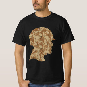 Camiseta Soldado de camuflaje del desierto con casco