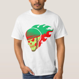 Camiseta Soldado de cráneo en llamas