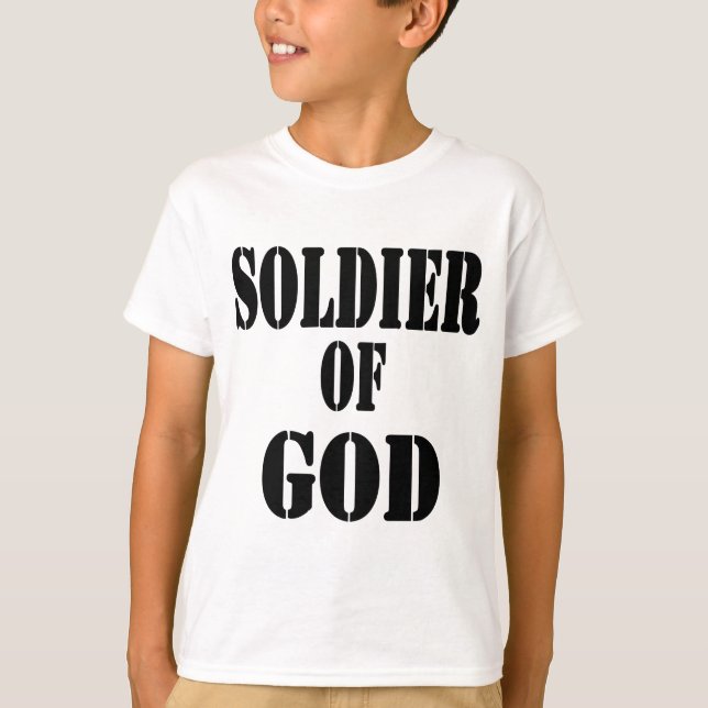 Camiseta Soldado de dios 5 Noir (Anverso)