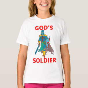 Camiseta Soldado de Dios en Chica de armas