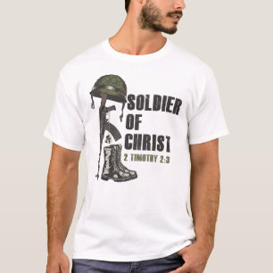 Camiseta Soldado de Jesucristo Fe del Ejército Cristiano