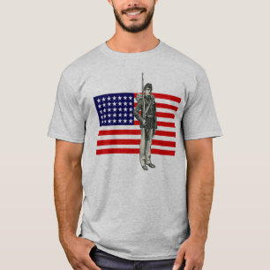 Camiseta Soldado de la guerra civil con la bandera de unió