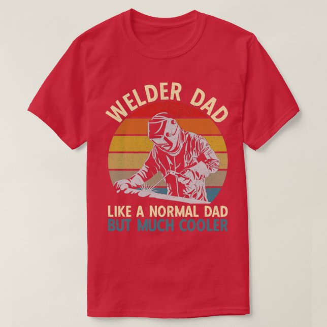 Camiseta Soldado de padre retro Welder (Diseño del anverso)
