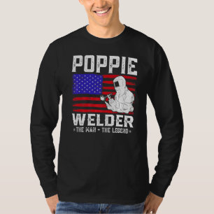 Camiseta Soldado de Poppie El Hombre La Leyenda La Bandera 