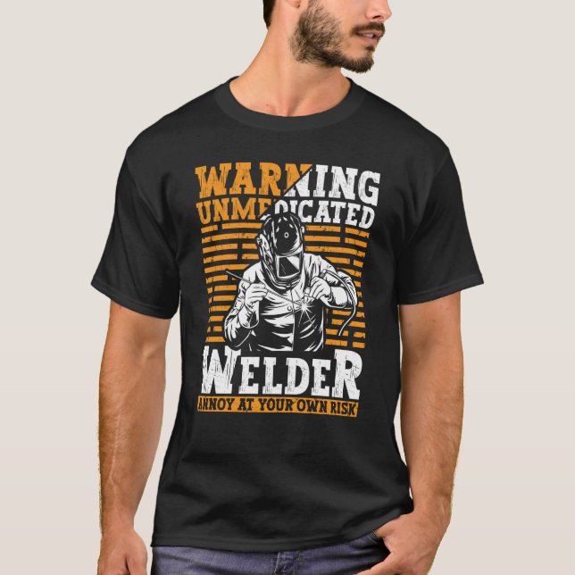 Camiseta Soldado de ropa de soldadura de herrero Metalizado (Anverso)