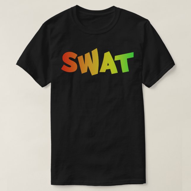 Camiseta Soldado de SWAT colorido (Diseño del anverso)