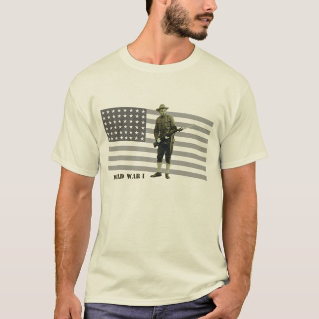 Camiseta Soldado del Doughboy de la Primera Guerra Mundial (Anverso)