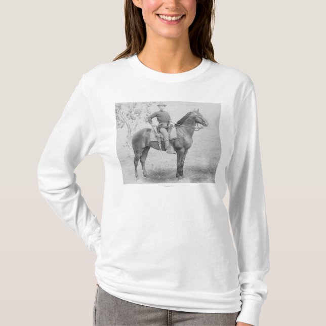 Camiseta Soldado en su caballo en la fotografía de Dakota (Anverso)