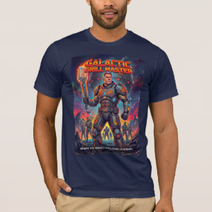 Camiseta Soldado Espacial Divertido Maestro Parrillero de B