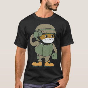 Camiseta Soldado Gato Amo A Mi Gato
