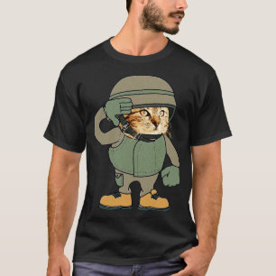 Camiseta Soldado Gato Amo A Mi Gato 1