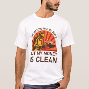 Camiseta Soldado, Gracioso Soldado, Mis manos pueden estar 