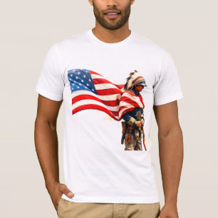 Camiseta soldado indio americano