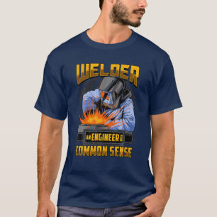 Camiseta Soldado: Ingeniero con sentido común Funny Weldin